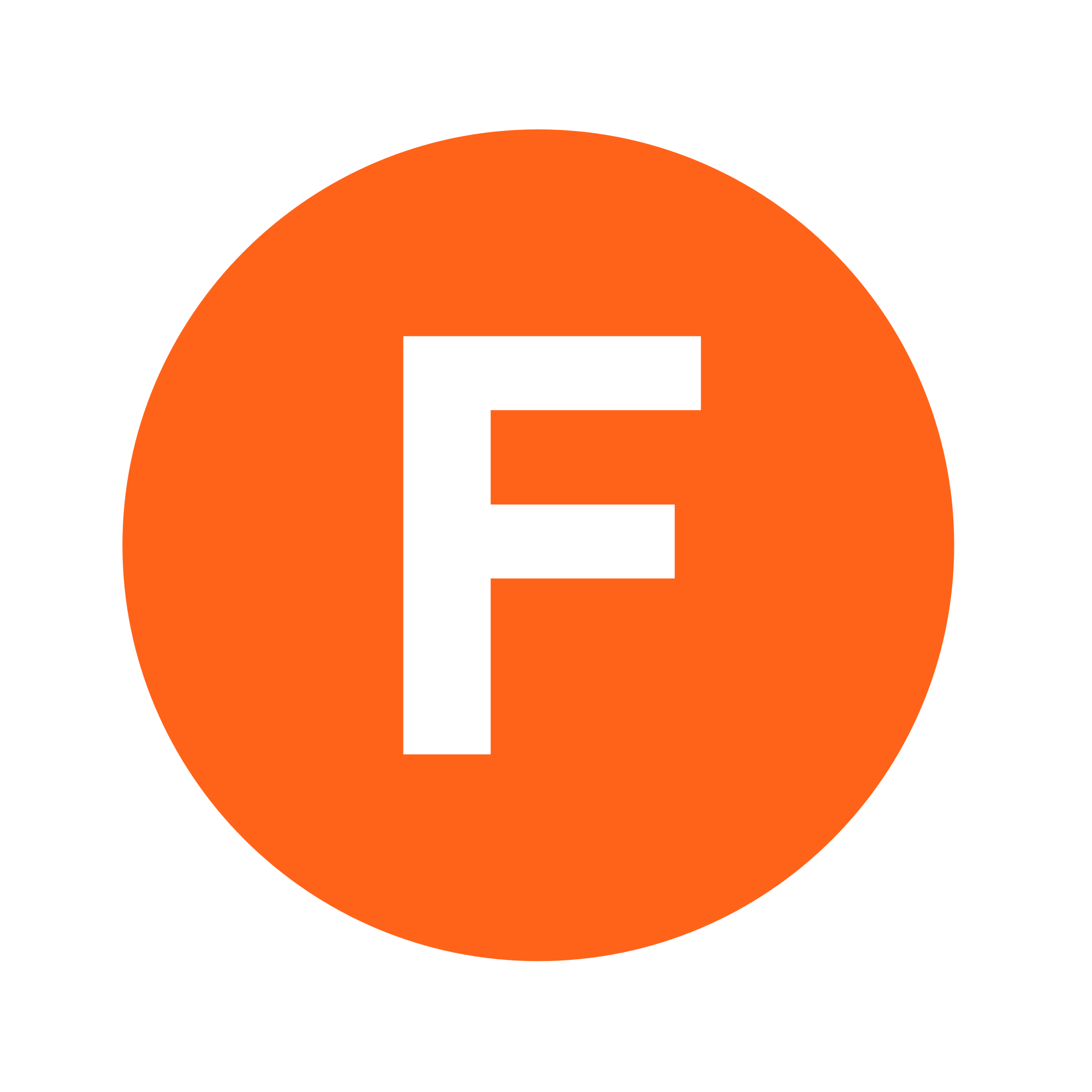 image is of the f train sign, but on hover the image is the facebook logo